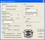 MSU Motion Estimation VirtualDub plugin screenshot